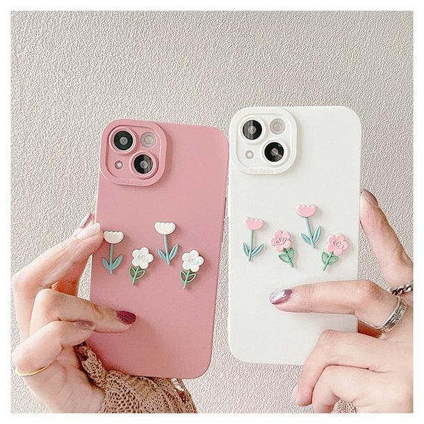 3Dおはなphoneケース﻿ 5142-画像2-韓国ファッション通販POPREA［ポップリア］