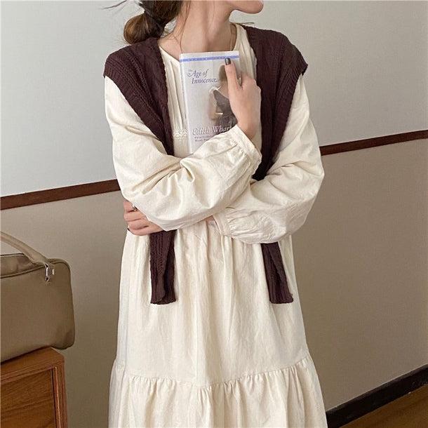 スプリングロングワンピース 5023-画像2-韓国ファッション通販POPREA［ポップリア］