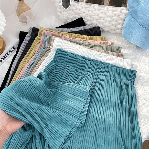 シルクタッチカラーリブパンツ 5225-画像2-韓国ファッション通販POPREA［ポップリア］