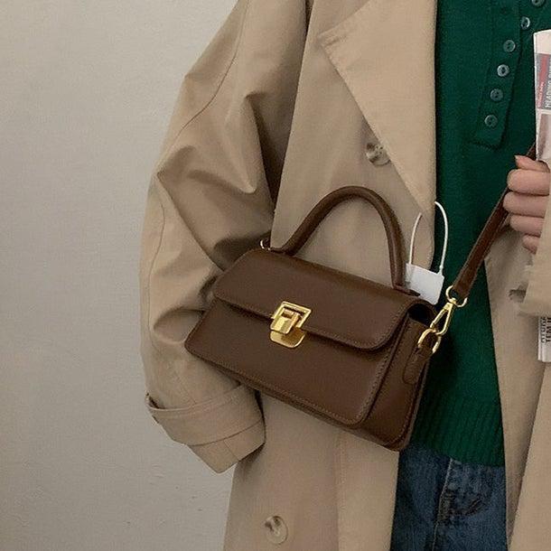 2way持ち手付きレトロショルダーバッグ 4985-画像2-韓国ファッション通販POPREA［ポップリア］