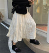 変形ランダムプリーツミディスカート 5823-画像2-韓国ファッション通販POPREA［ポップリア］