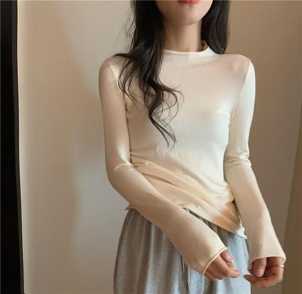 ベーシックハイネックカラートップス 4872-画像30-韓国ファッション通販POPREA［ポップリア］