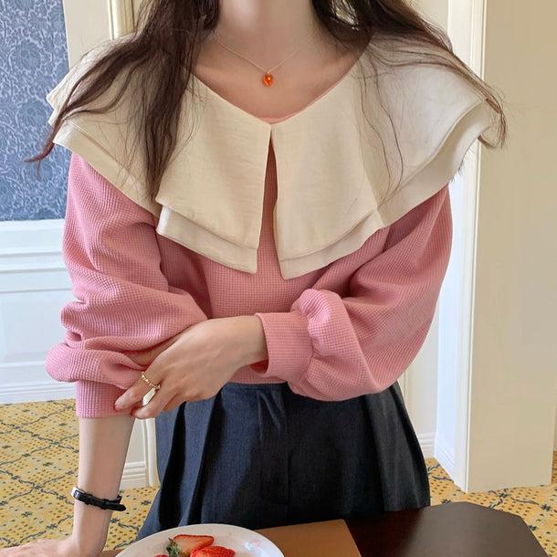 ダブルフリルカラートップス 5094-画像31-韓国ファッション通販POPREA［ポップリア］