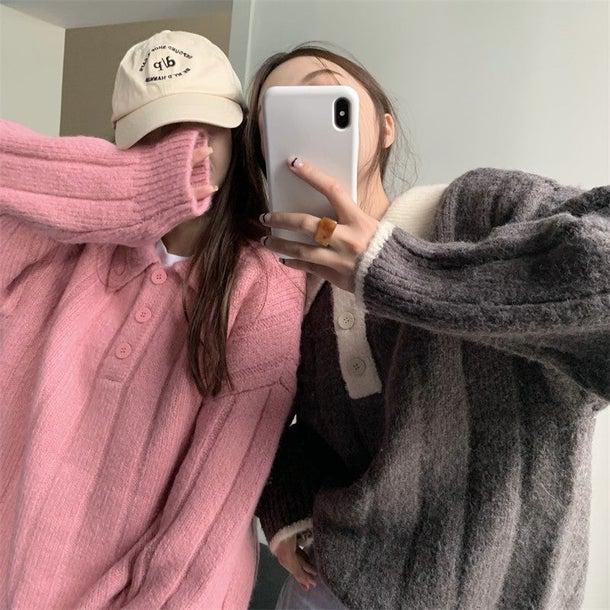 ルーズポロニット 4976-画像32-韓国ファッション通販POPREA［ポップリア］