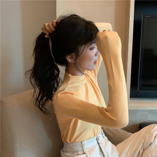 ベーシックハイネックカラートップス 4872-画像34-韓国ファッション通販POPREA［ポップリア］