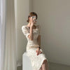 スクエアネックジャガードワンピ 5027-画像3-韓国ファッション通販POPREA［ポップリア］