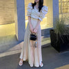 プリーツロングワイドパンツ 5798-画像3-韓国ファッション通販POPREA［ポップリア］