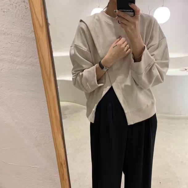 スリットレイヤードプルオーバー 4663-画像3-韓国ファッション通販POPREA［ポップリア］