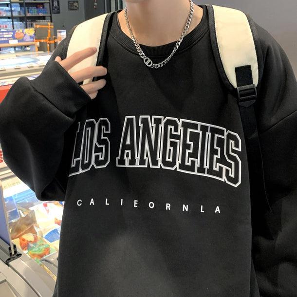 レタープリントルーズスウエット 5017-画像3-韓国ファッション通販POPREA［ポップリア］