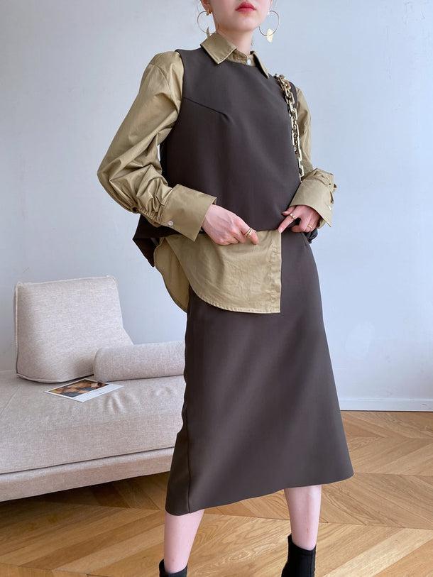 スリーピーススーツセットアップ 5044-画像3-韓国ファッション通販POPREA［ポップリア］