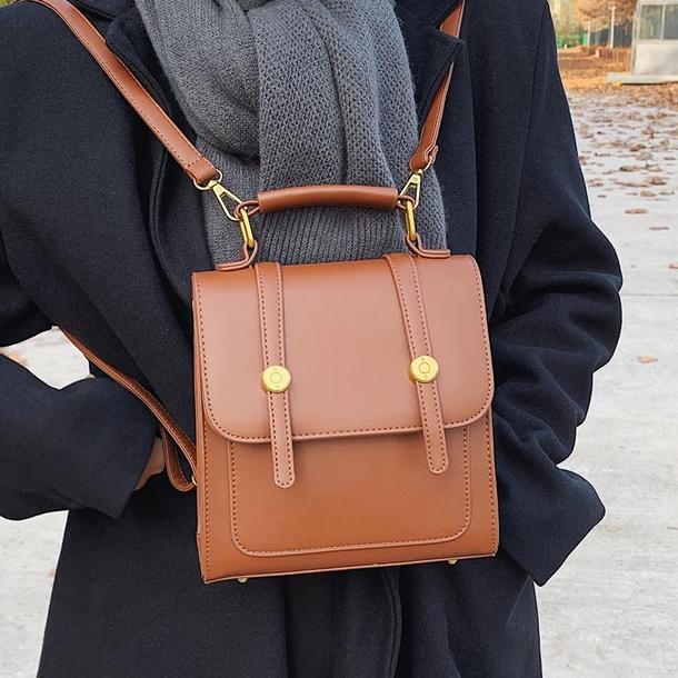 レザー調スクエアスモールバッグ 4831-画像3-韓国ファッション通販POPREA［ポップリア］