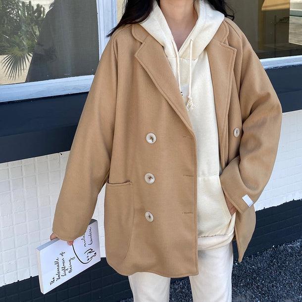 ダブルブレストテラードコート 5082-画像3-韓国ファッション通販POPREA［ポップリア］