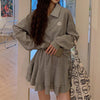 オーバーサイズスエット＆スカート 5414-画像3-韓国ファッション通販POPREA［ポップリア］