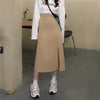 スリットベージュスカート 4691-画像3-韓国ファッション通販POPREA［ポップリア］