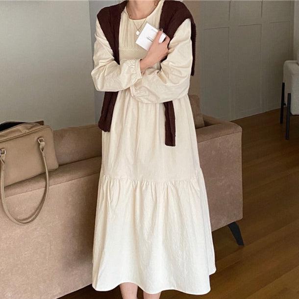 スプリングロングワンピース 5023-画像3-韓国ファッション通販POPREA［ポップリア］