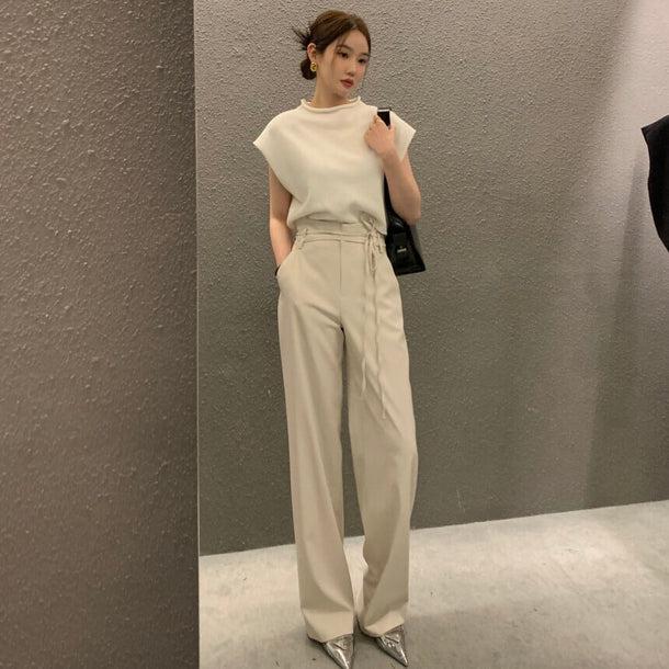 フレンチスリーブサマーニット 5183-画像3-韓国ファッション通販POPREA［ポップリア］