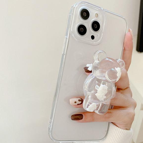 クリアくまちゃんスマホグリップ 5162-画像3-韓国ファッション通販POPREA［ポップリア］