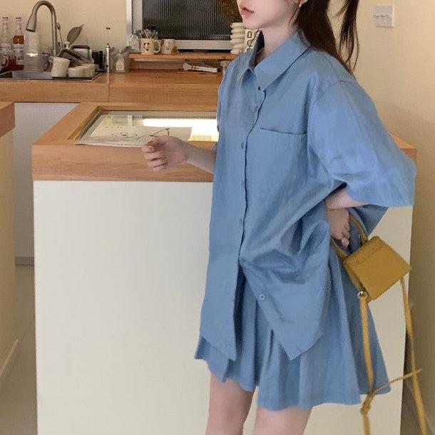 カジュアルデニムセットアップ 5380-画像3-韓国ファッション通販POPREA［ポップリア］