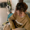 シンプルロゴルーズトレーナー 4854-画像4-韓国ファッション通販POPREA［ポップリア］