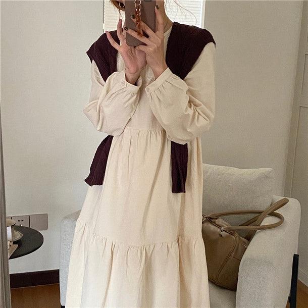 スプリングロングワンピース 5023-画像4-韓国ファッション通販POPREA［ポップリア］