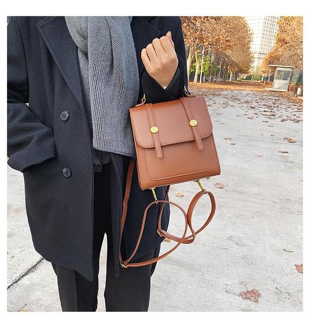 レザー調スクエアスモールバッグ 4831-画像4-韓国ファッション通販POPREA［ポップリア］