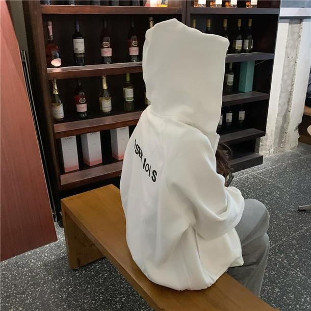 バックロゴルーズジップパーカー 4908-画像4-韓国ファッション通販POPREA［ポップリア］