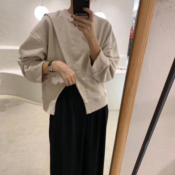 スリットレイヤードプルオーバー 4663-画像4-韓国ファッション通販POPREA［ポップリア］