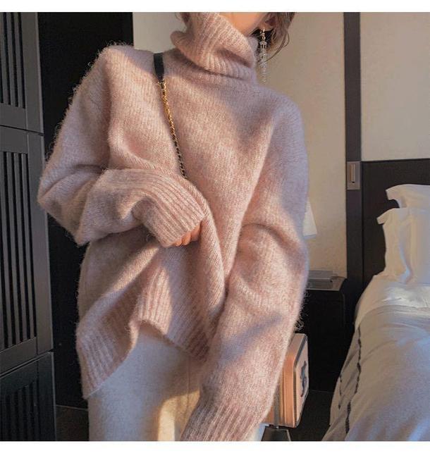 モヘアタートルネックニット 4877-画像4-韓国ファッション通販POPREA［ポップリア］