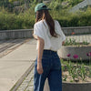 ラウンドロゴTシャツ 5164-画像4-韓国ファッション通販POPREA［ポップリア］