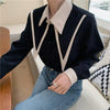 バイカラーレトロシャツ 4987-画像5-韓国ファッション通販POPREA［ポップリア］