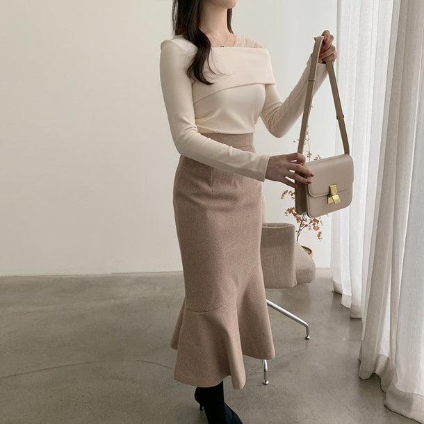 ドレッシーシアーブラウス 5049-画像5-韓国ファッション通販POPREA［ポップリア］