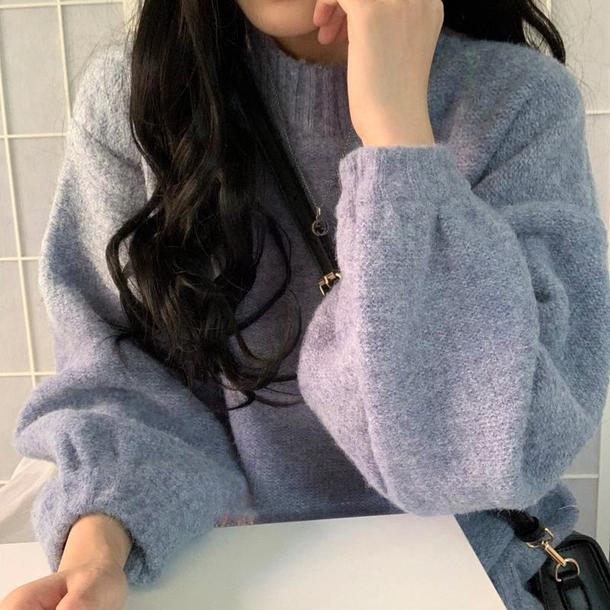 ベーシックプルオーバーニット 4911-画像5-韓国ファッション通販POPREA［ポップリア］