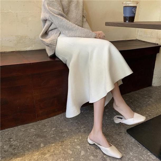 ハイウエストニットマーメイドスカート 4917-画像5-韓国ファッション通販POPREA［ポップリア］