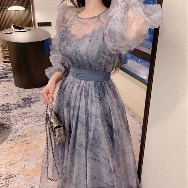 トワルドジュイオーガンジーワンピース 5212-画像5-韓国ファッション通販POPREA［ポップリア］