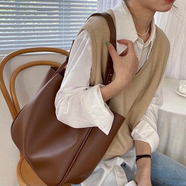 スクエアトートバッグ 5029-画像5-韓国ファッション通販POPREA［ポップリア］