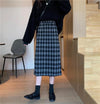 レトロチェックハイウエストミディスカート 4706-画像5-韓国ファッション通販POPREA［ポップリア］