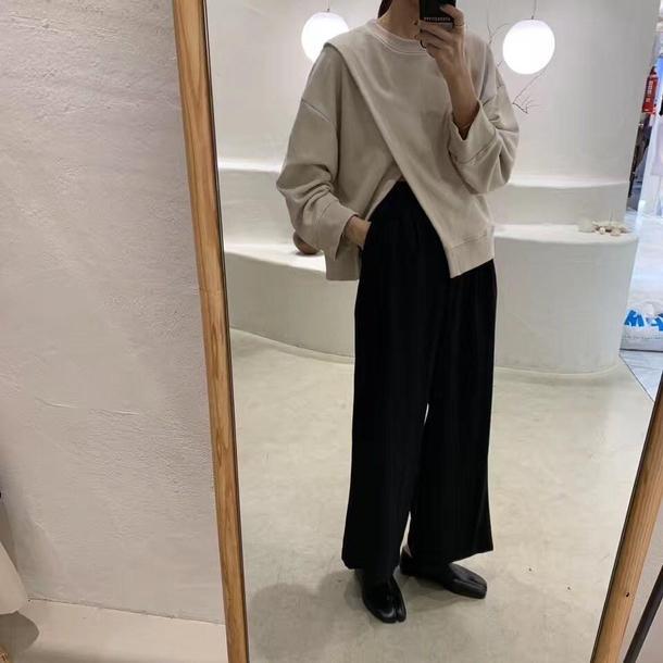 スリットレイヤードプルオーバー 4663-画像5-韓国ファッション通販POPREA［ポップリア］