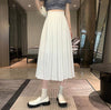 ハイウエストフロントプリーツロングスカート 5338-画像5-韓国ファッション通販POPREA［ポップリア］