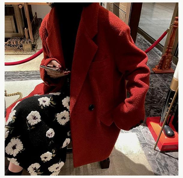 フラワーボアロングスカート 4838-画像5-韓国ファッション通販POPREA［ポップリア］