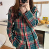 格子縞オータムパジャマ 5409-画像5-韓国ファッション通販POPREA［ポップリア］