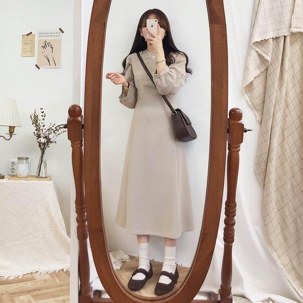 チェック柄ロングスリーブシャツ 4743-画像5-韓国ファッション通販POPREA［ポップリア］