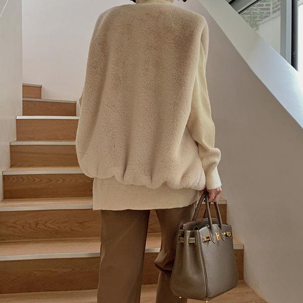 エコファーベスト 5004-画像5-韓国ファッション通販POPREA［ポップリア］