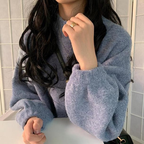 ベーシックプルオーバーニット 4911-画像6-韓国ファッション通販POPREA［ポップリア］