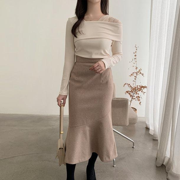 ドレッシーシアーブラウス 5049-画像6-韓国ファッション通販POPREA［ポップリア］