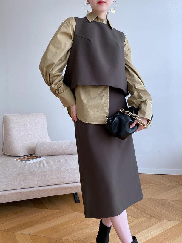 スリーピーススーツセットアップ 5044-画像6-韓国ファッション通販POPREA［ポップリア］