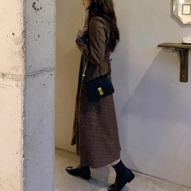 レトロフラワーVネックワンピ 4763-画像6-韓国ファッション通販POPREA［ポップリア］