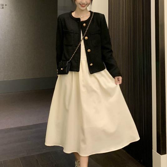 ゴールドボタンツイードショートジャケット 4778-画像6-韓国ファッション通販POPREA［ポップリア］