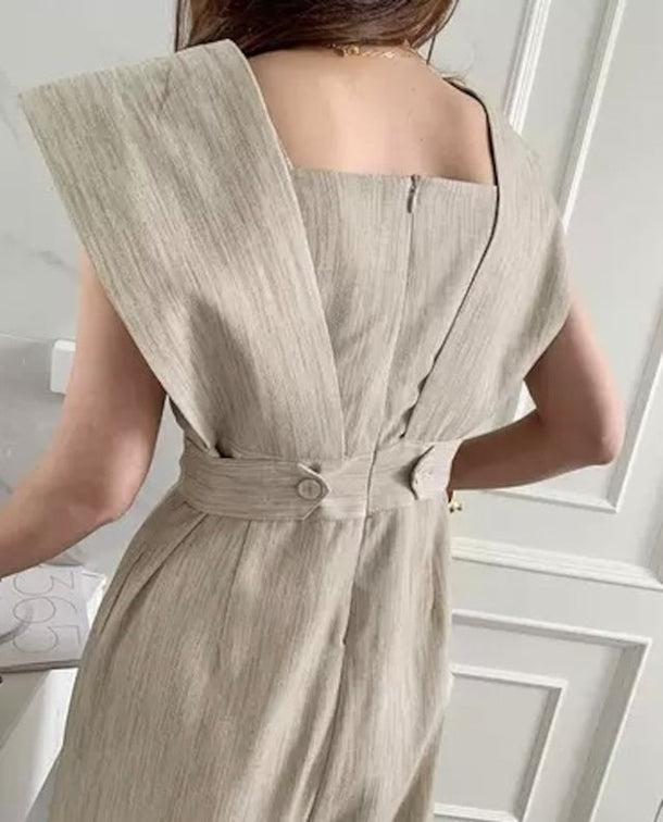 Vネックベーシックオールインワン 5177-画像6-韓国ファッション通販POPREA［ポップリア］