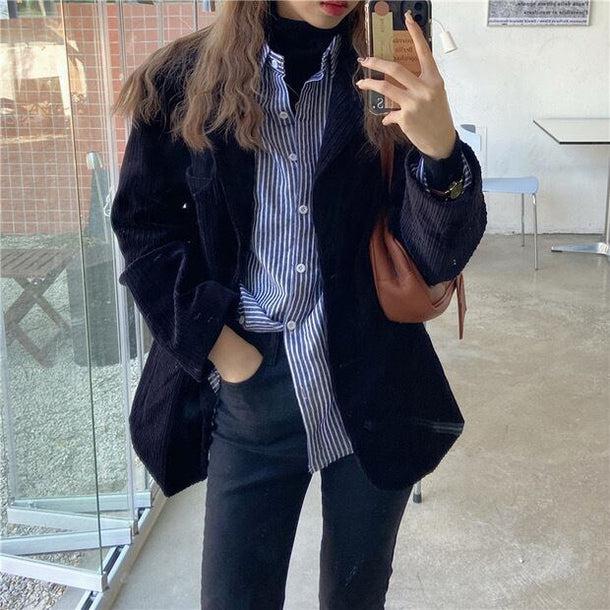 カジュアルストライプシャツ 5150-画像6-韓国ファッション通販POPREA［ポップリア］