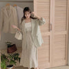 くすみフラワーミディスカート 5211-画像6-韓国ファッション通販POPREA［ポップリア］